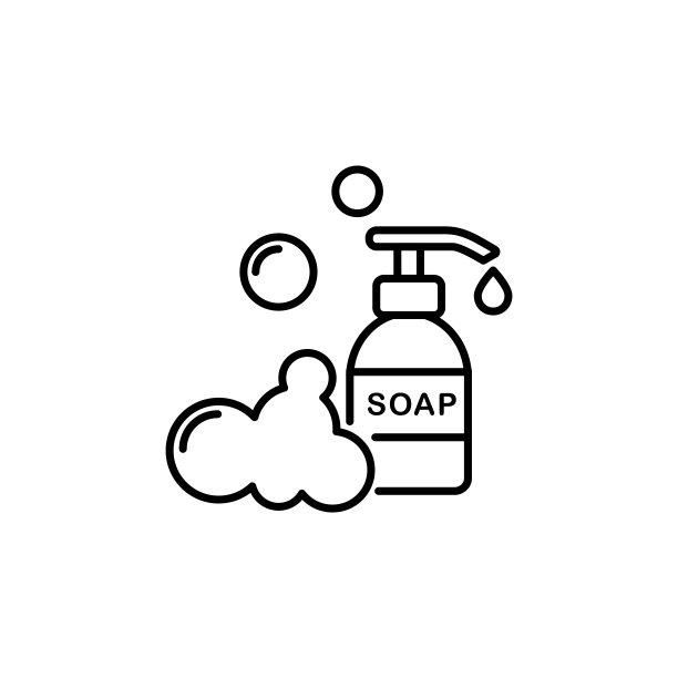 插图矢量图形的肥皂图标模板图片下载