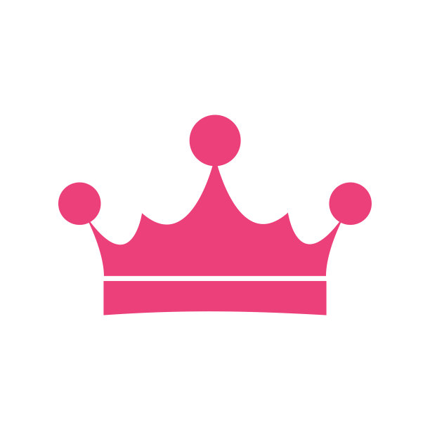 独特的王冠字形图标图片下载