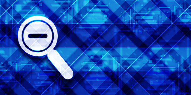 缩小图标现代玻璃蓝色旗帜背景图案插图图片下载