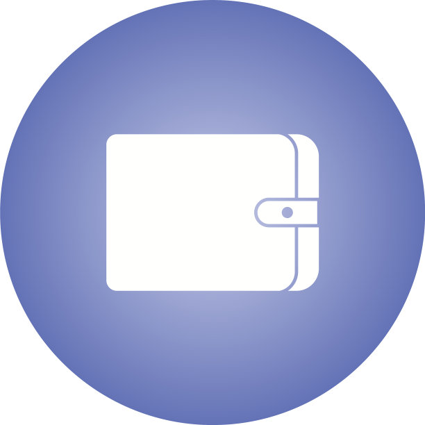 独特的钱包字形图标图片下载