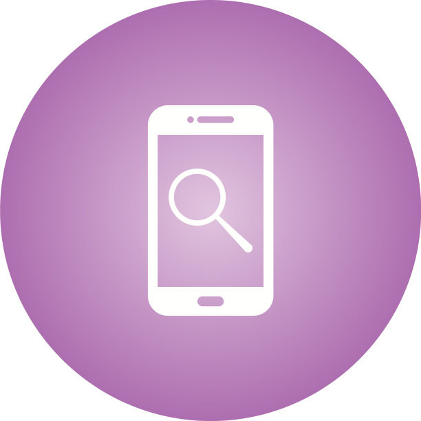 独特的搜索字形图标图片下载