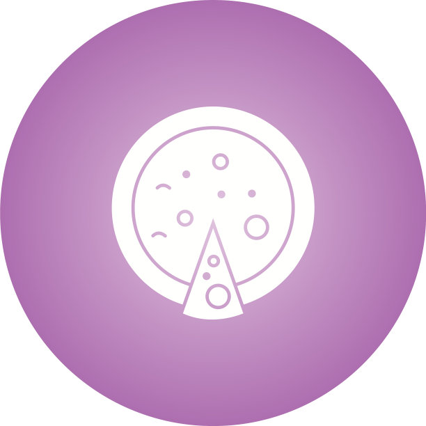 独特的披萨字形图标图片下载