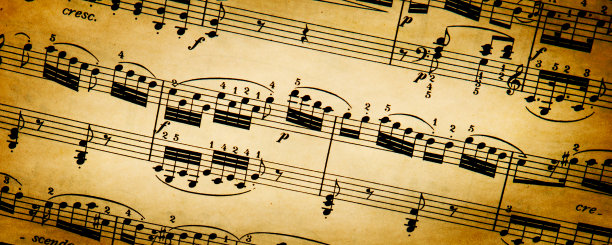 老式乐谱图片下载