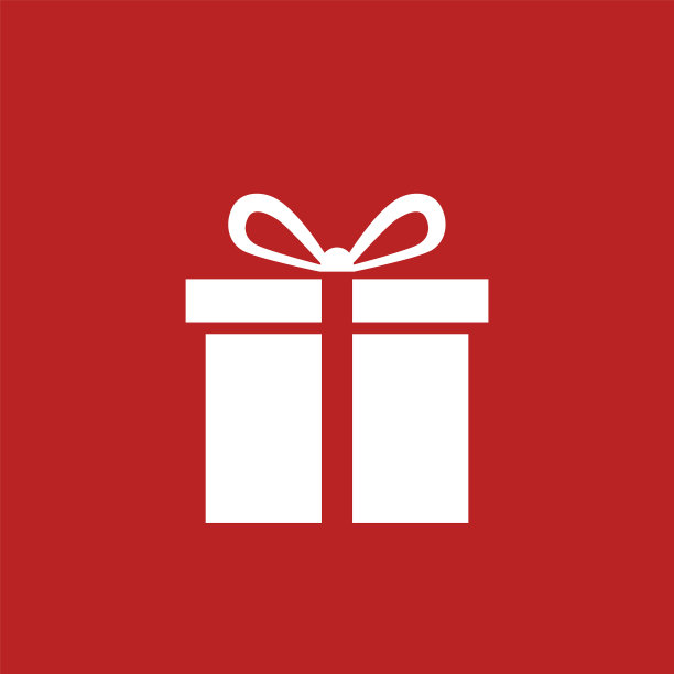 简单的圣诞礼盒图标图片下载