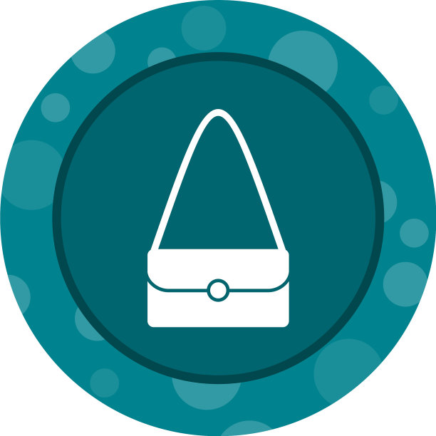 独特的肩包字形图标图片下载