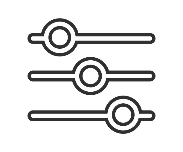 调整图标符号。调整设置logo标志。矢量图。隔离在白色背景上图片下载