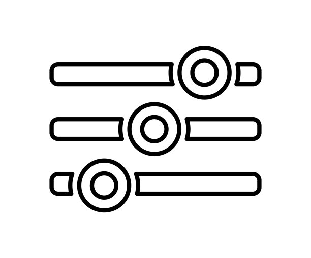调整图标符号。调整设置logo标志。矢量图。隔离在白色背景上图片下载