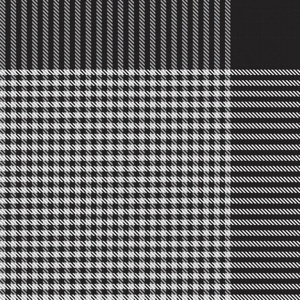 黑白格纹格子无缝图案图片下载