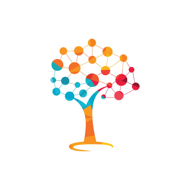 数字树标志设计。图片下载