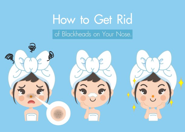 这个女孩展示了治疗黑头的程序图片下载