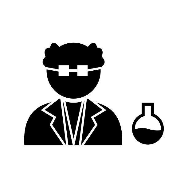 独特的科学家字形图标图片下载