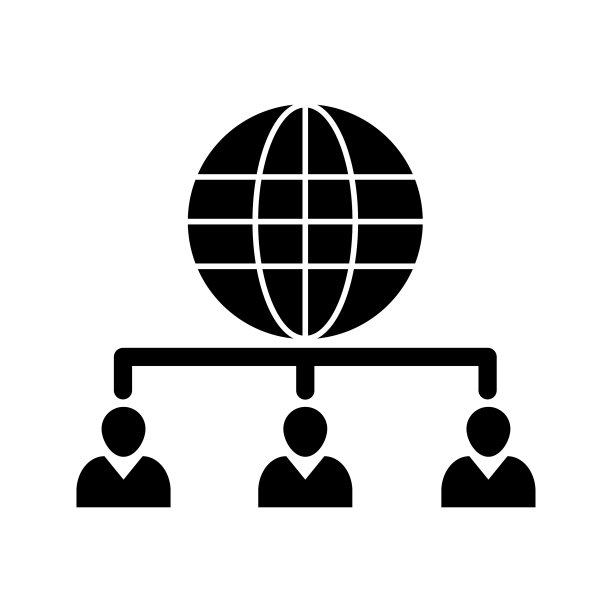 独特的Web客户端服务器字形图标图片下载