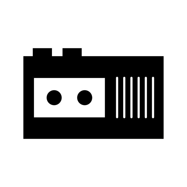 独特的录音机标志符号图片下载