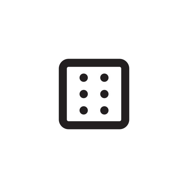 骰子图标Logo设计模板图片下载
