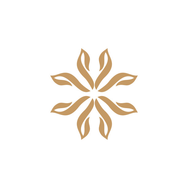 花卉生活装饰图标标志设计模板图片下载