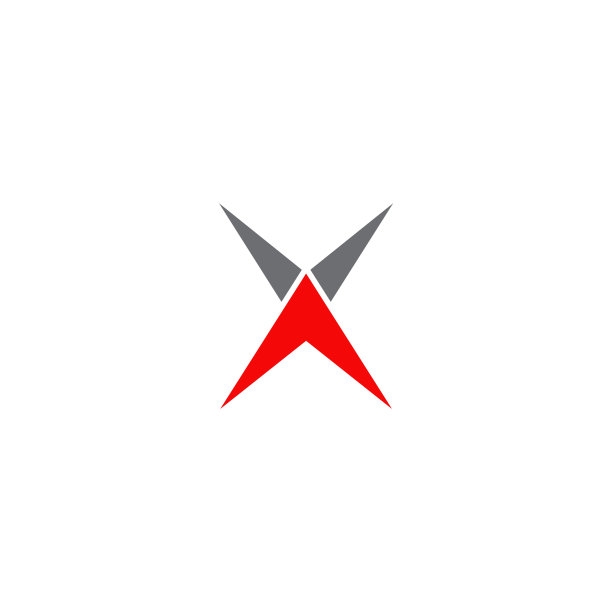 X字母图标Logo设计模板图片下载