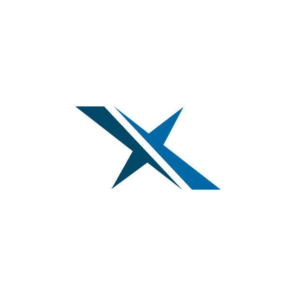 X字母图标Logo设计模板图片下载