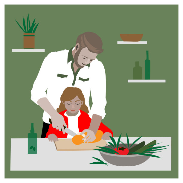 养女吃饭图片下载