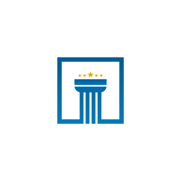 混凝土支柱图标标志设计模板图片下载