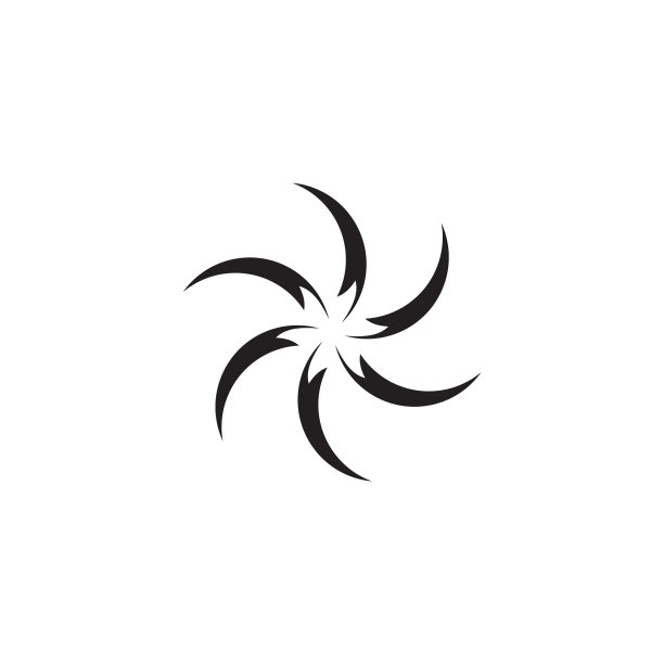 扭曲图标标志设计模板图片下载