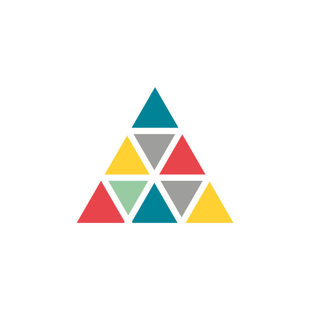 三角形图标标识设计模板图片下载