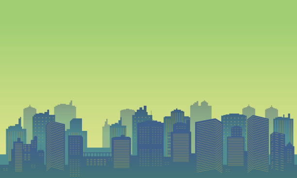 背景市中心有许多高楼大厦图片下载