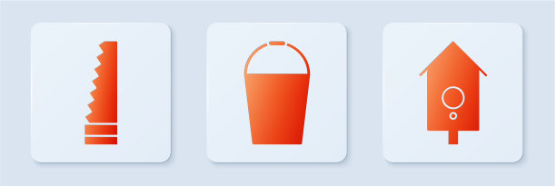 集桶花园锯和复古墙手表白色图片下载