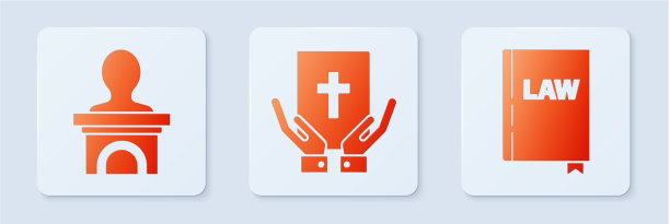 在圣经舞台上宣誓，站立或辩论图片下载