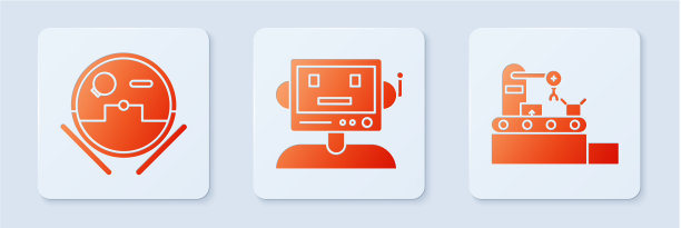 设置机器人机器人吸尘器和工厂图片下载