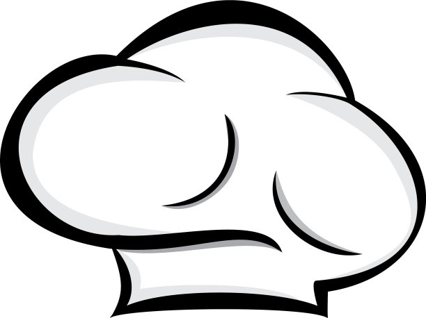 厨师帽标志设计简约图片下载