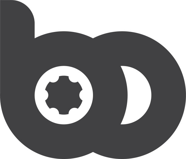 抽象字母b齿形机符号标志图片下载