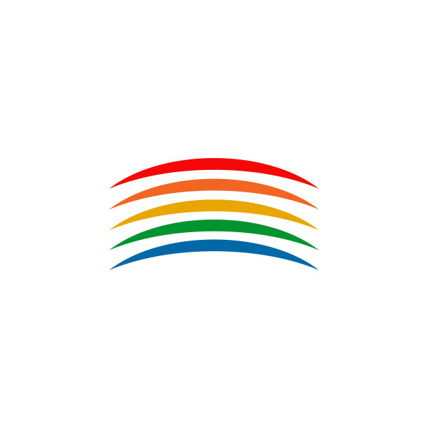 彩虹图标标识设计模板图片下载