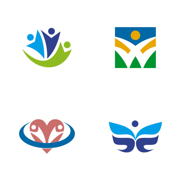 人物图标Logo设计模板图片下载