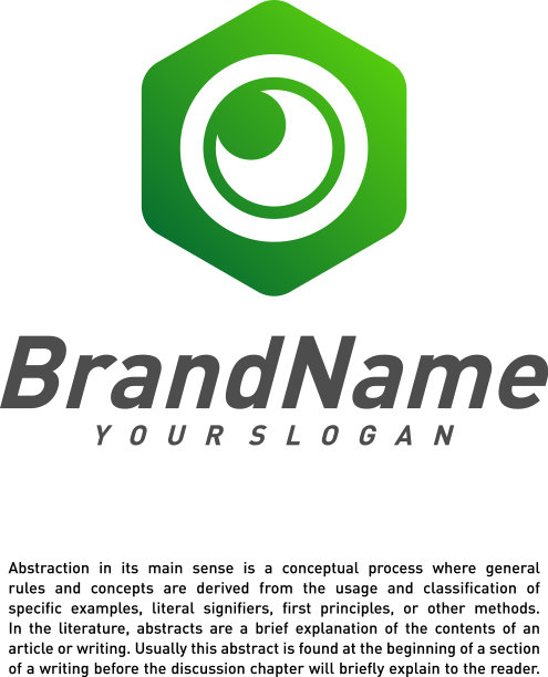 六角眼标志设计模板创意眼图片下载