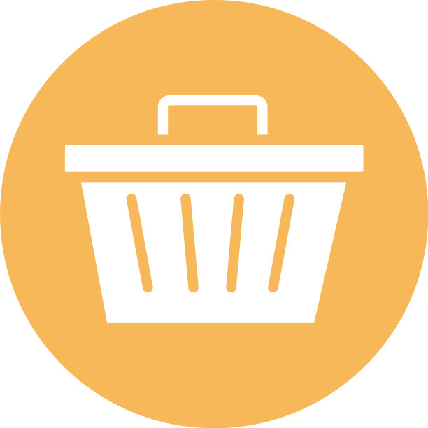 购物篮商业街区风格图标图片下载