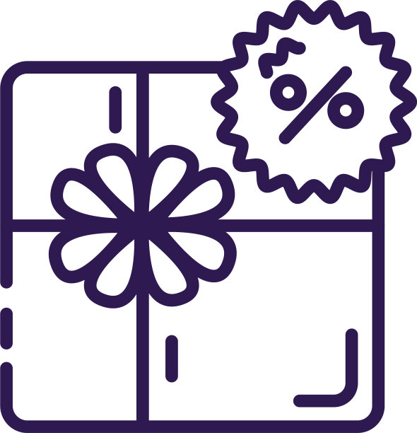 礼盒呈现线条风格图标图片下载