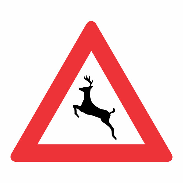 动物的路标图片下载