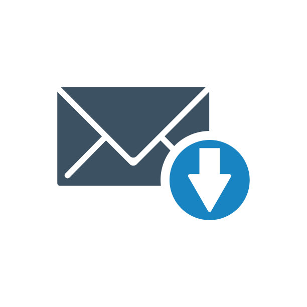 电子邮件下载图标矢量插图图片下载