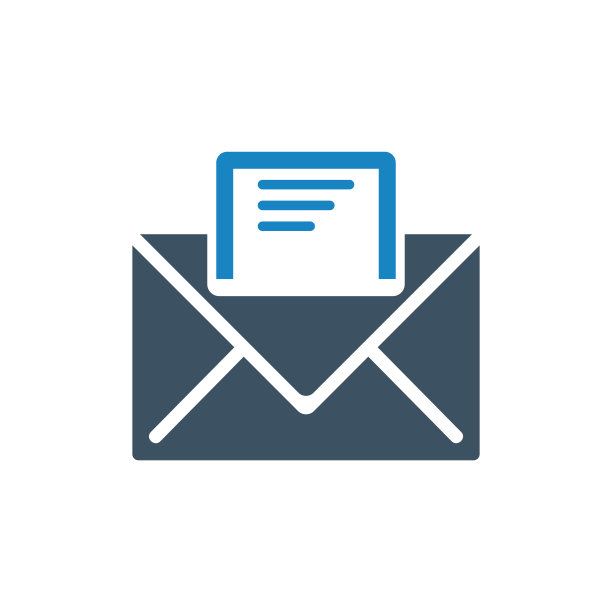 电子邮件纸图标矢量插图图片下载