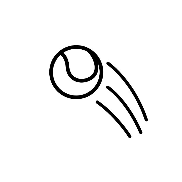 插图网球图标矢量图形图片下载