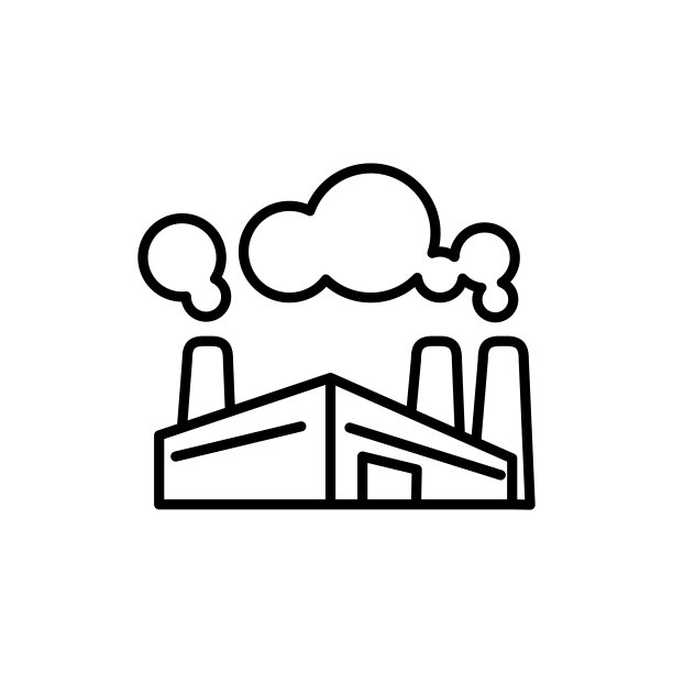 插图向量图形的工厂图标模板图片下载