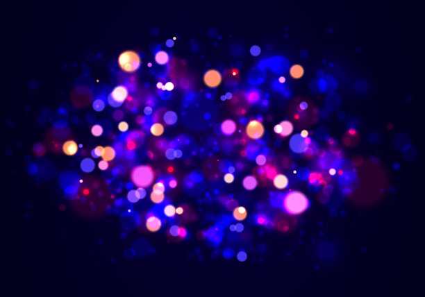 五颜六色的光散景图片下载