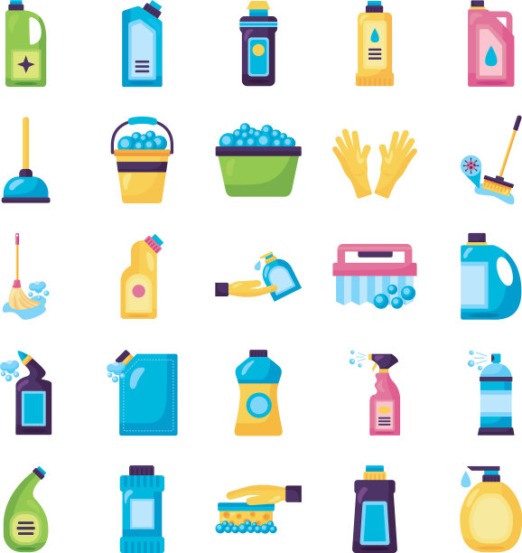 捆绑消毒剂设置图标图片下载