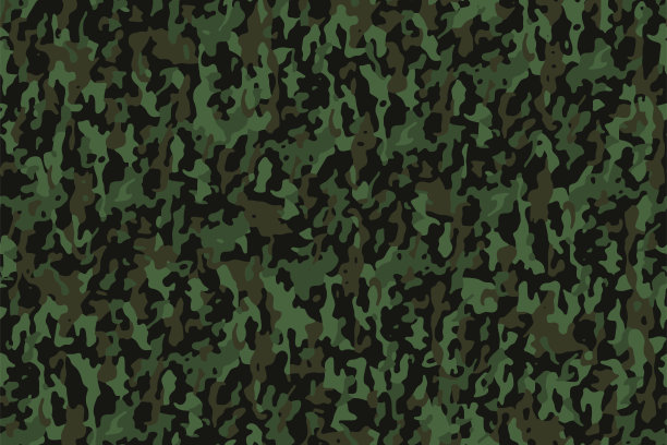 无缝伪装纹理皮肤图案矢量军用纺织品。可用于夹克、裤子、衬衫和短裤。图片下载