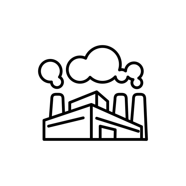 插图向量图形的工厂图标模板图片下载