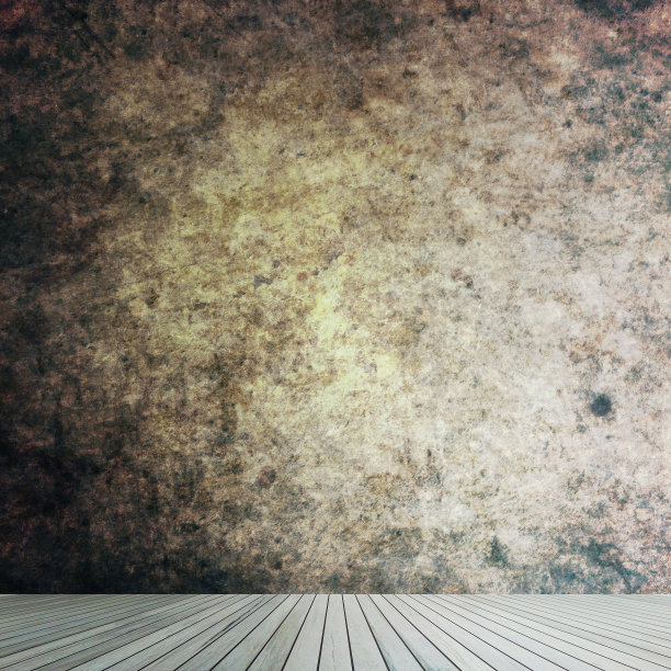 肮脏的空房间内部图片下载