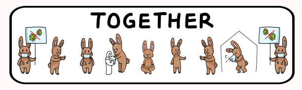 冠状病毒危机互相帮助的横幅海报图片下载