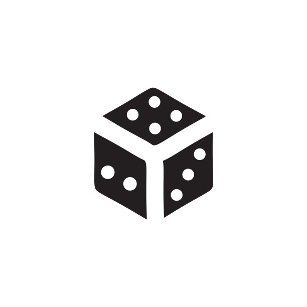 骰子游戏图标logo设计模板图片下载