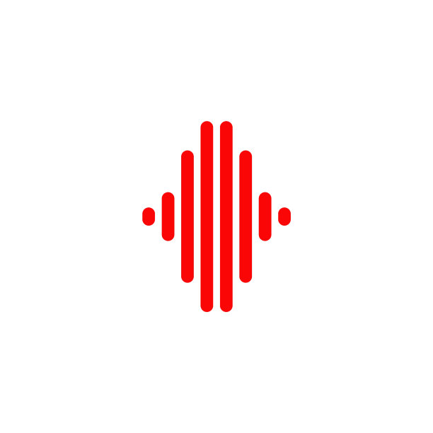 音乐波播客标志设计模板图片下载