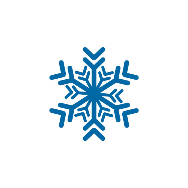 雪花标志设计图标模板图片下载